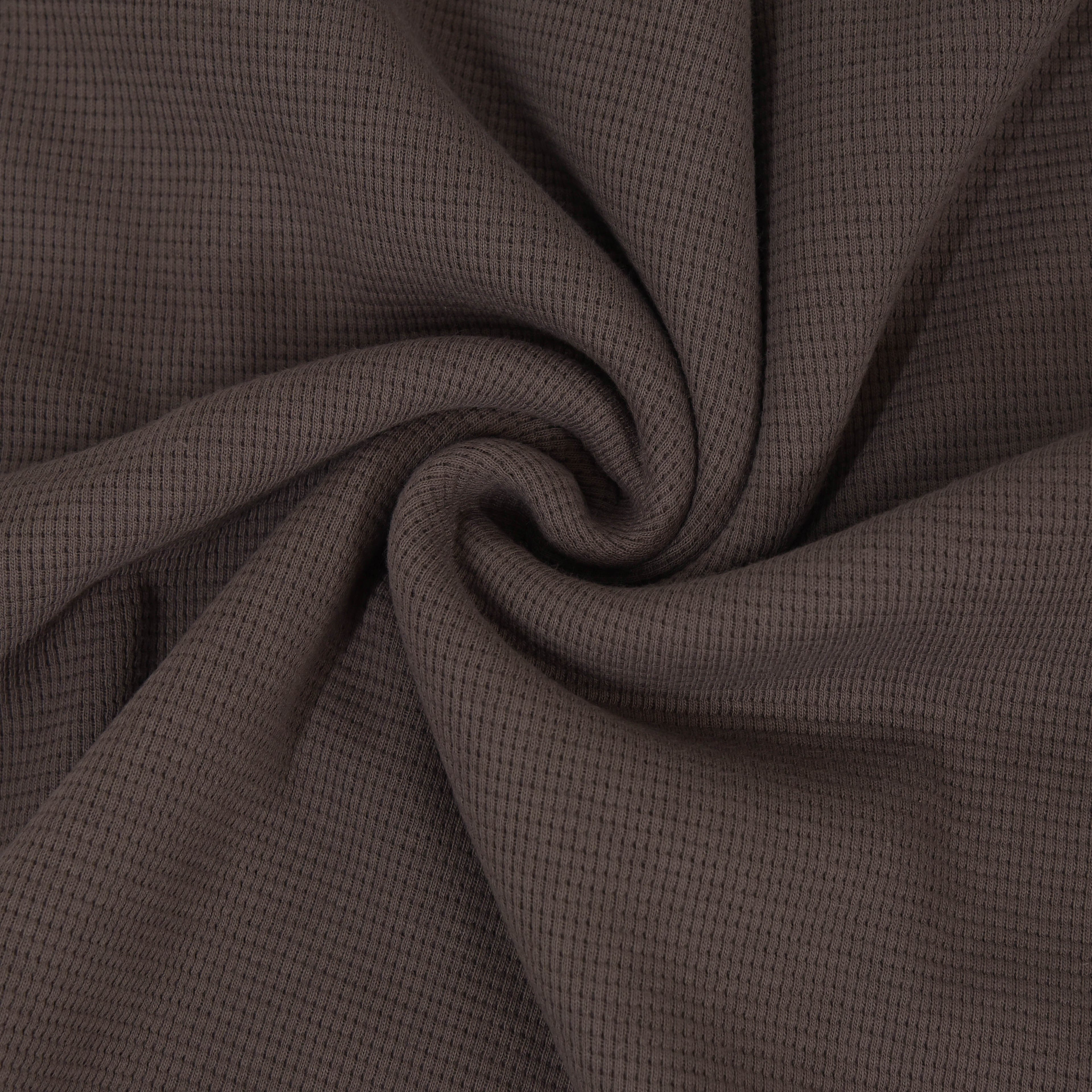 0,5m Ökotex 100 - Waffel-Jersey dusty brown