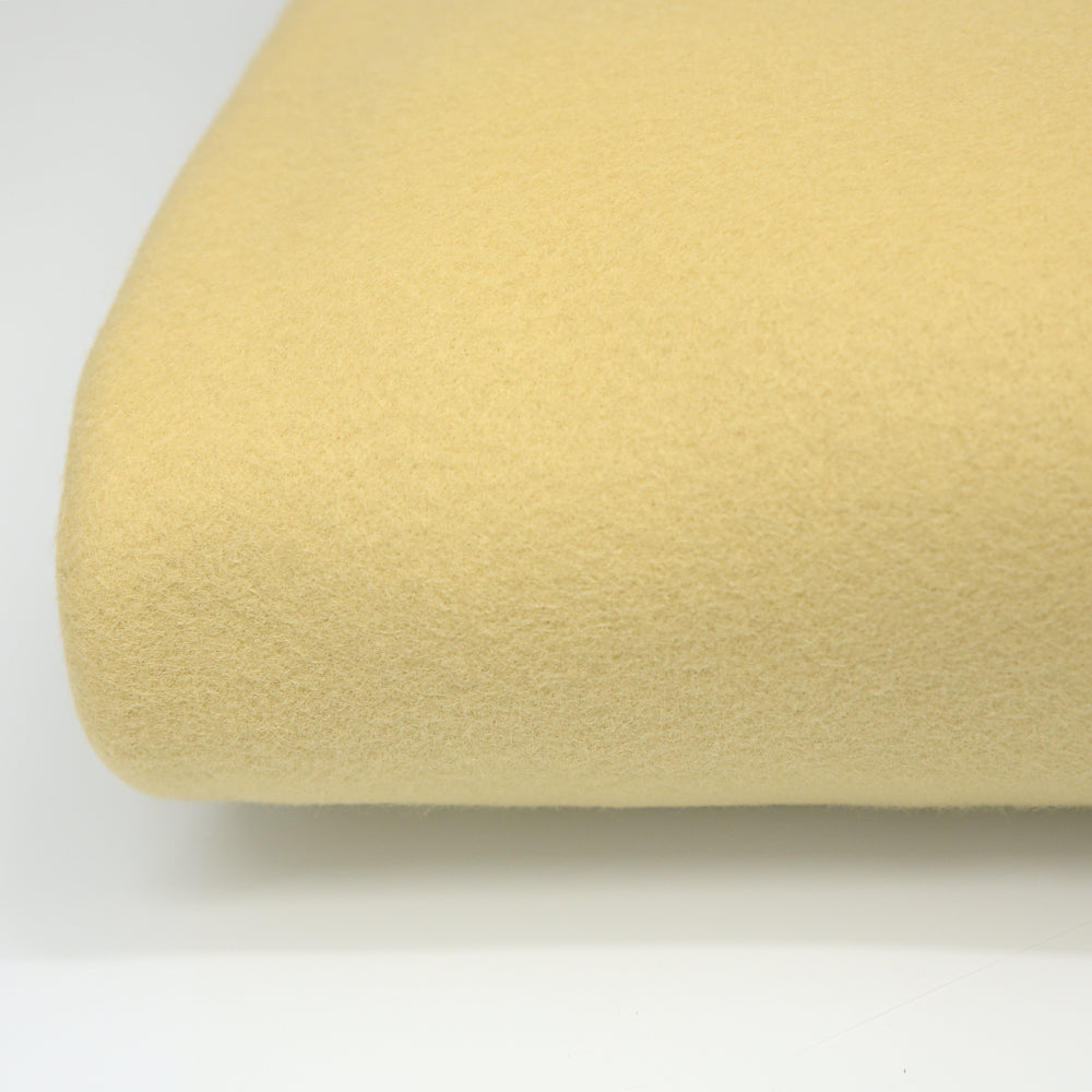 0,5m Bio-Baumwollfleece dusty yellow