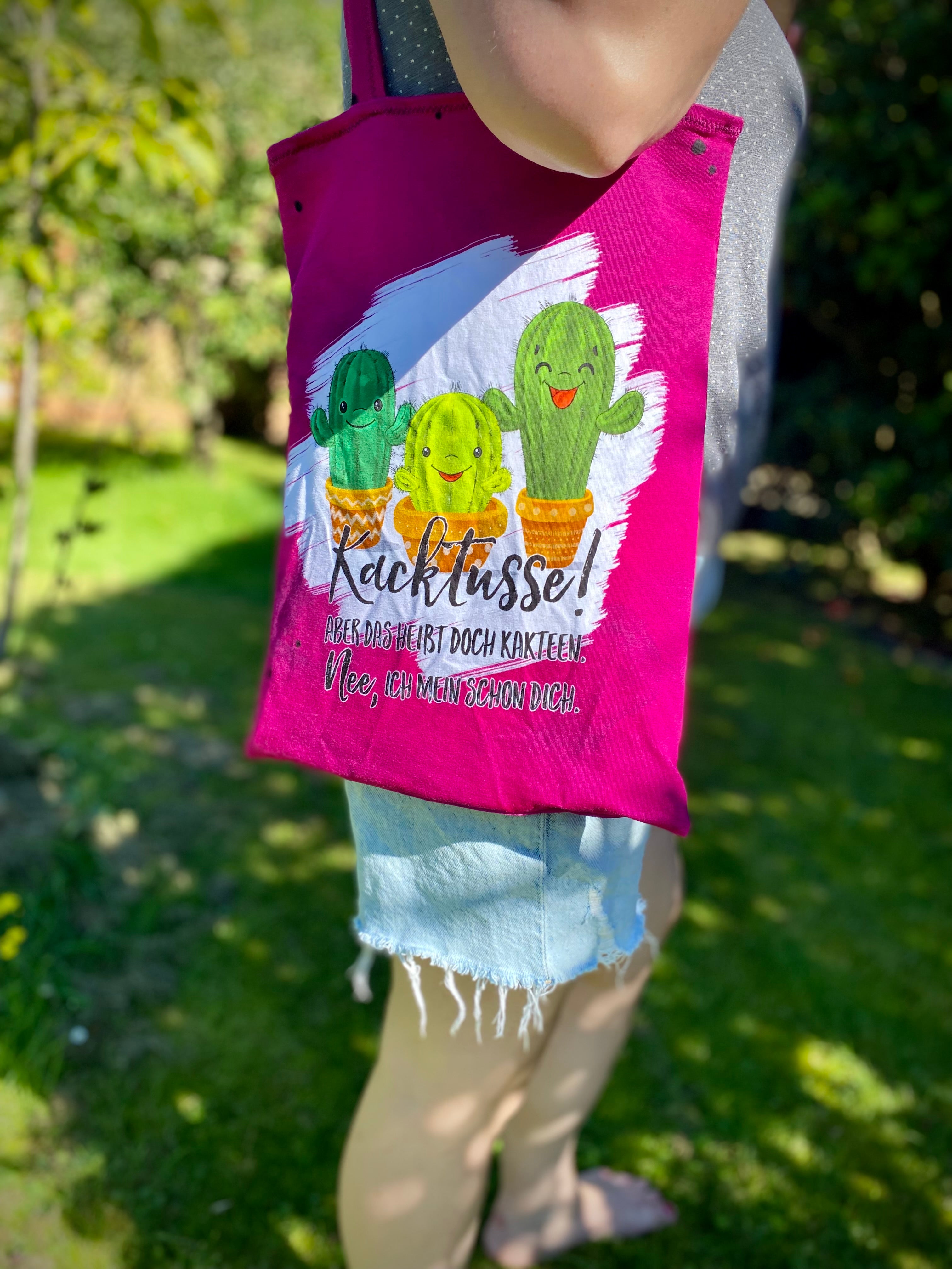 Bio-Jersey Kakteen "Kacktusse" hotpink