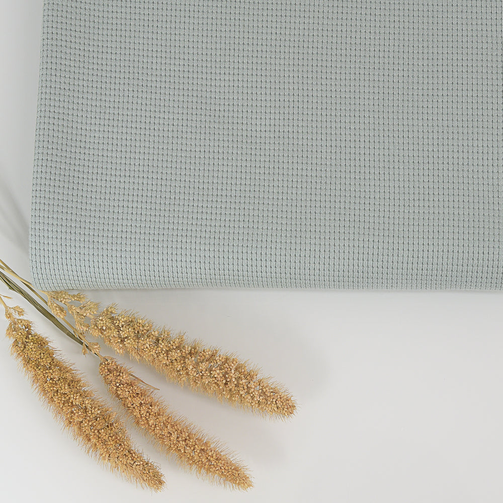 0,5m Ökotex 100 - Waffel-Jersey mint