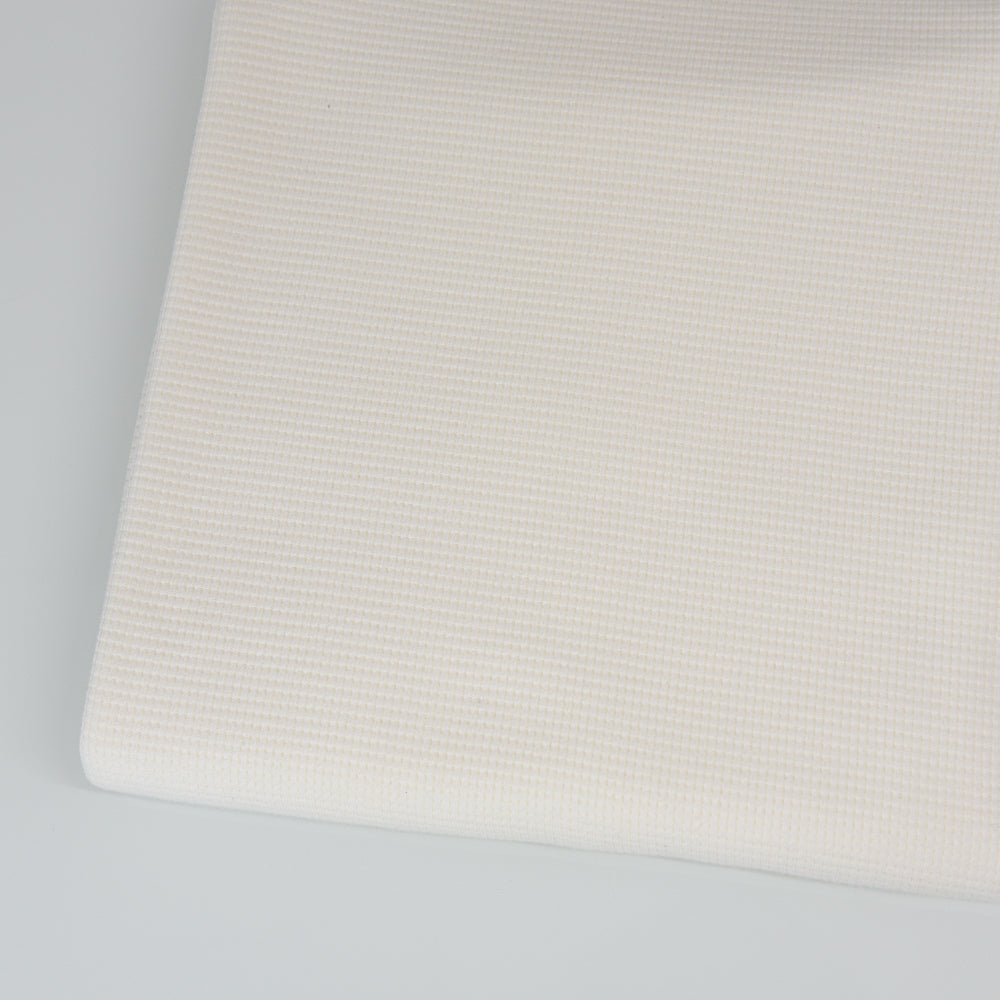 0,5m Ökotex 100 - Waffel-Jersey white