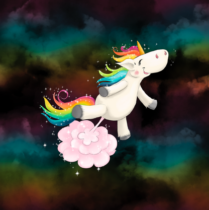 Bio-Jersey Glitzereinhorn darkcandy 