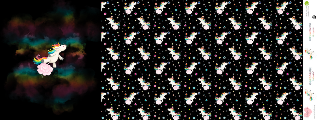 Bio-Jersey Glitzereinhorn darkcandy