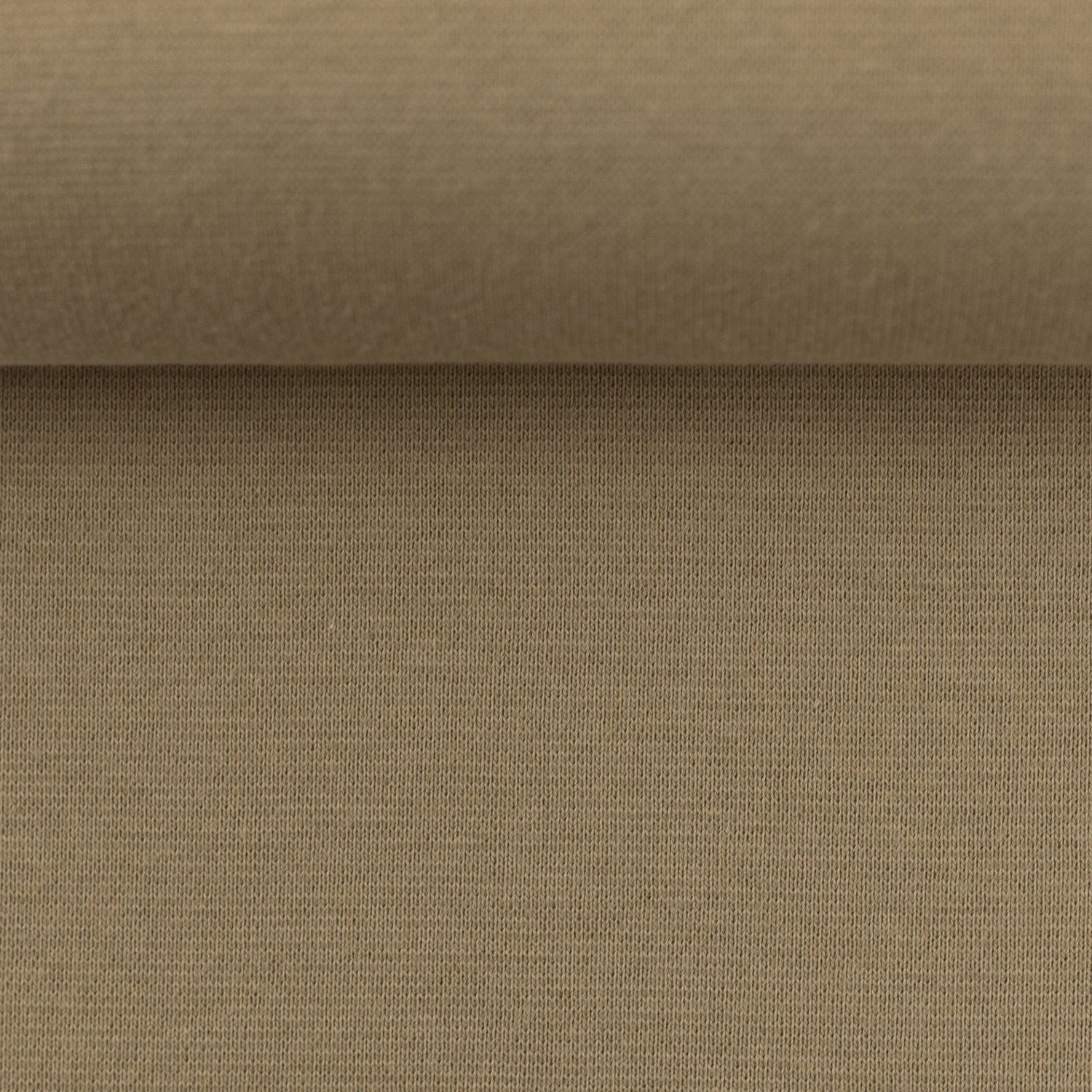 0,5m Sweat angeraut (innen kuschlig) Camel 673