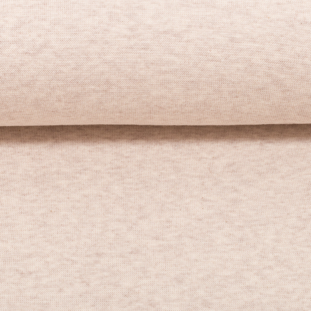 0,5m Ökotex 100 - Melange-Bündchen macadamia 1010