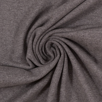 0,5m Ökotex 100 - Melange-Bündchen asphalt 1285