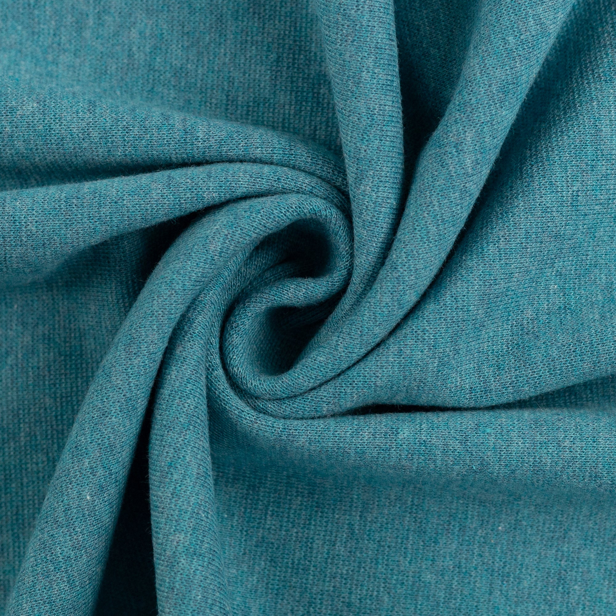 0,5m Ökotex 100 - Melange-Bündchen smaragd 1747