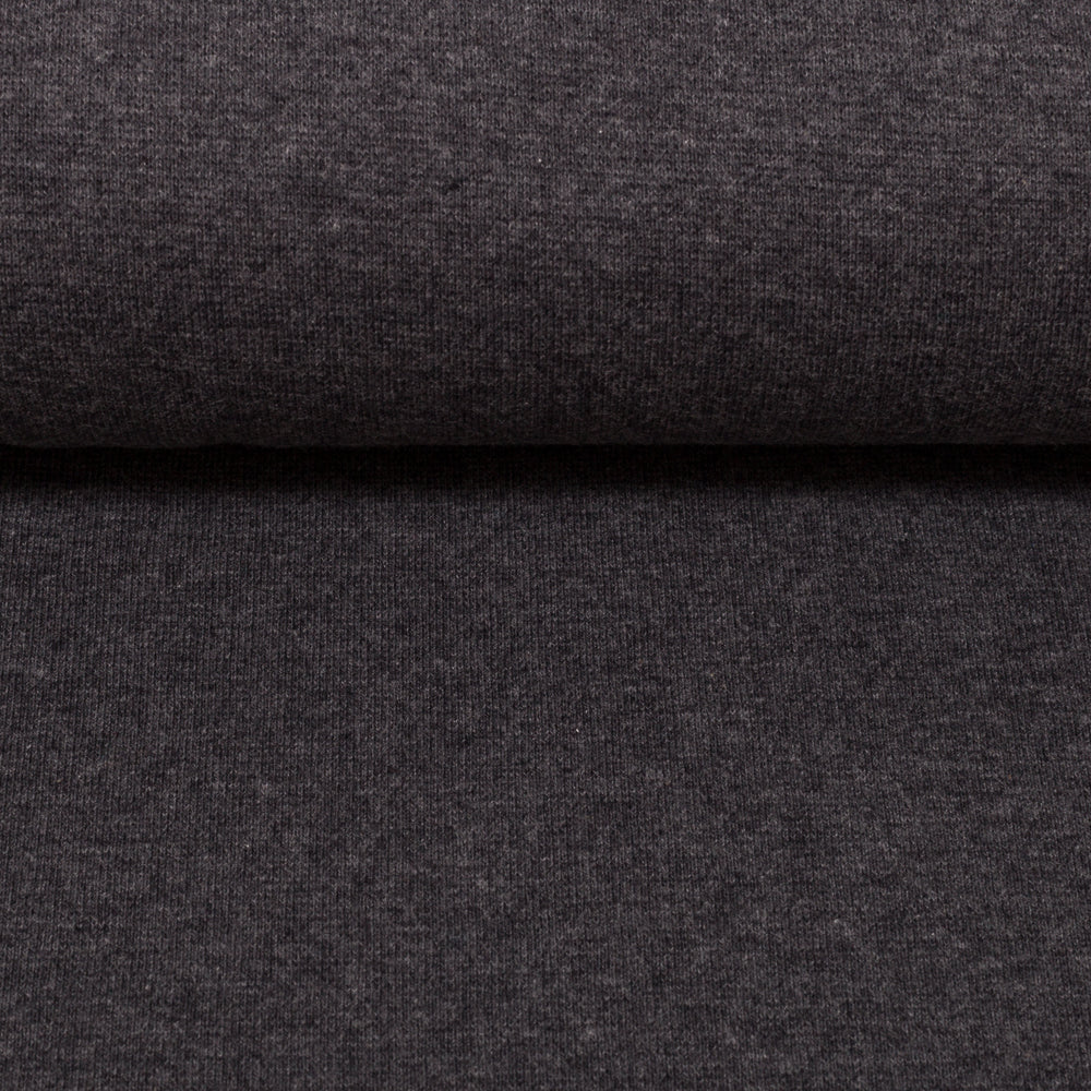 0,5m Ökotex 100 - Melange-Bündchen nero 1789