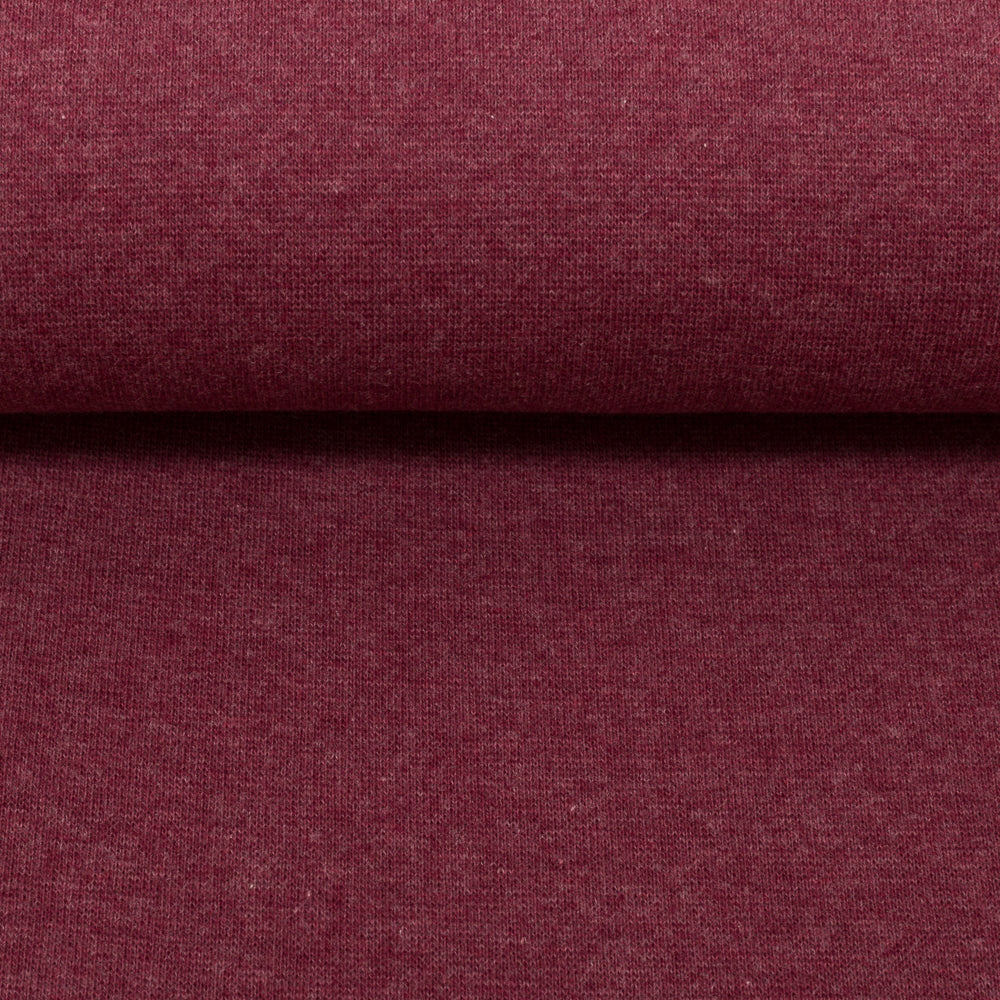 0,5m Ökotex 100 - Melange-Bündchen brombeer 1937