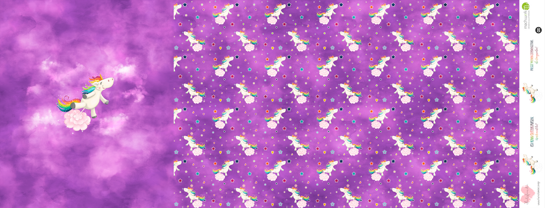 Bio-Jersey Glitzereinhorn lilac 