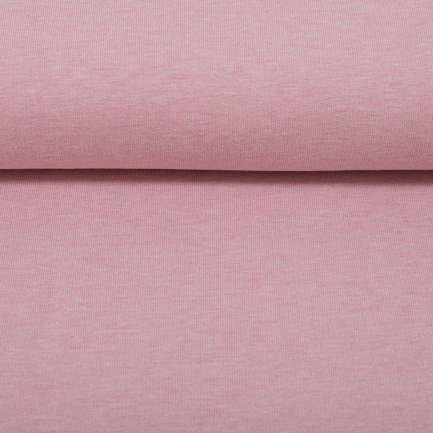 0,5m Ökotex 100 - Melange-Sommersweat altrosa 1434
