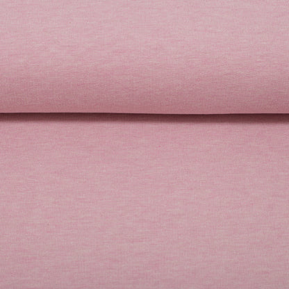 0,5m Ökotex 100 - Melange-Sommersweat altrosa 1434