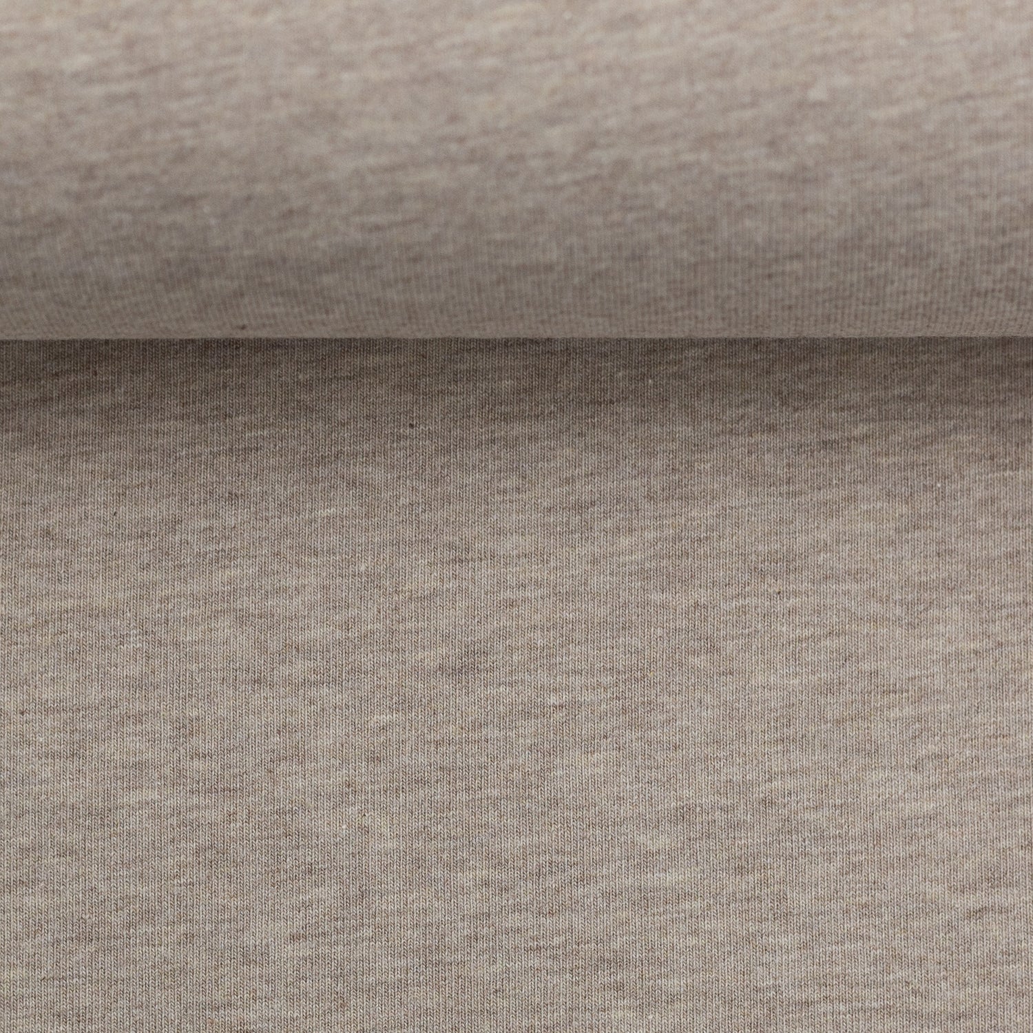 0,5m Ökotex 100 - Melange-Jersey praline 1173