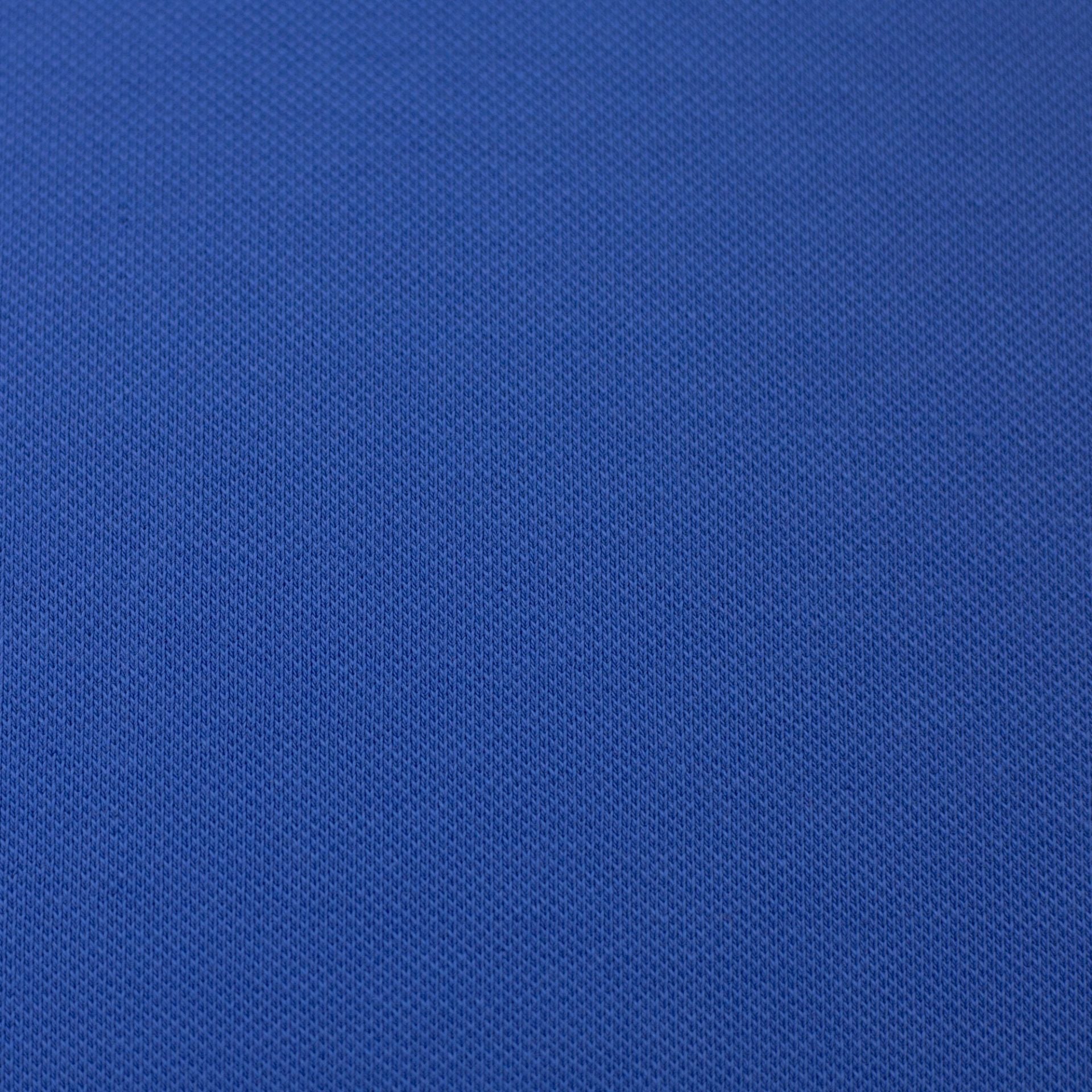 0,5m Ökotex Polojersey blau