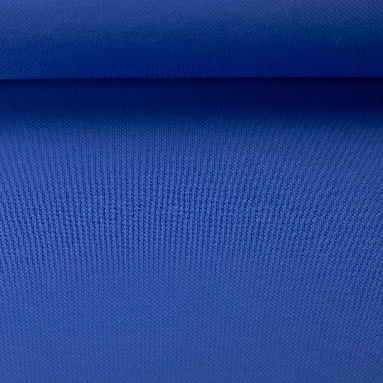0,5m Ökotex Polojersey blau