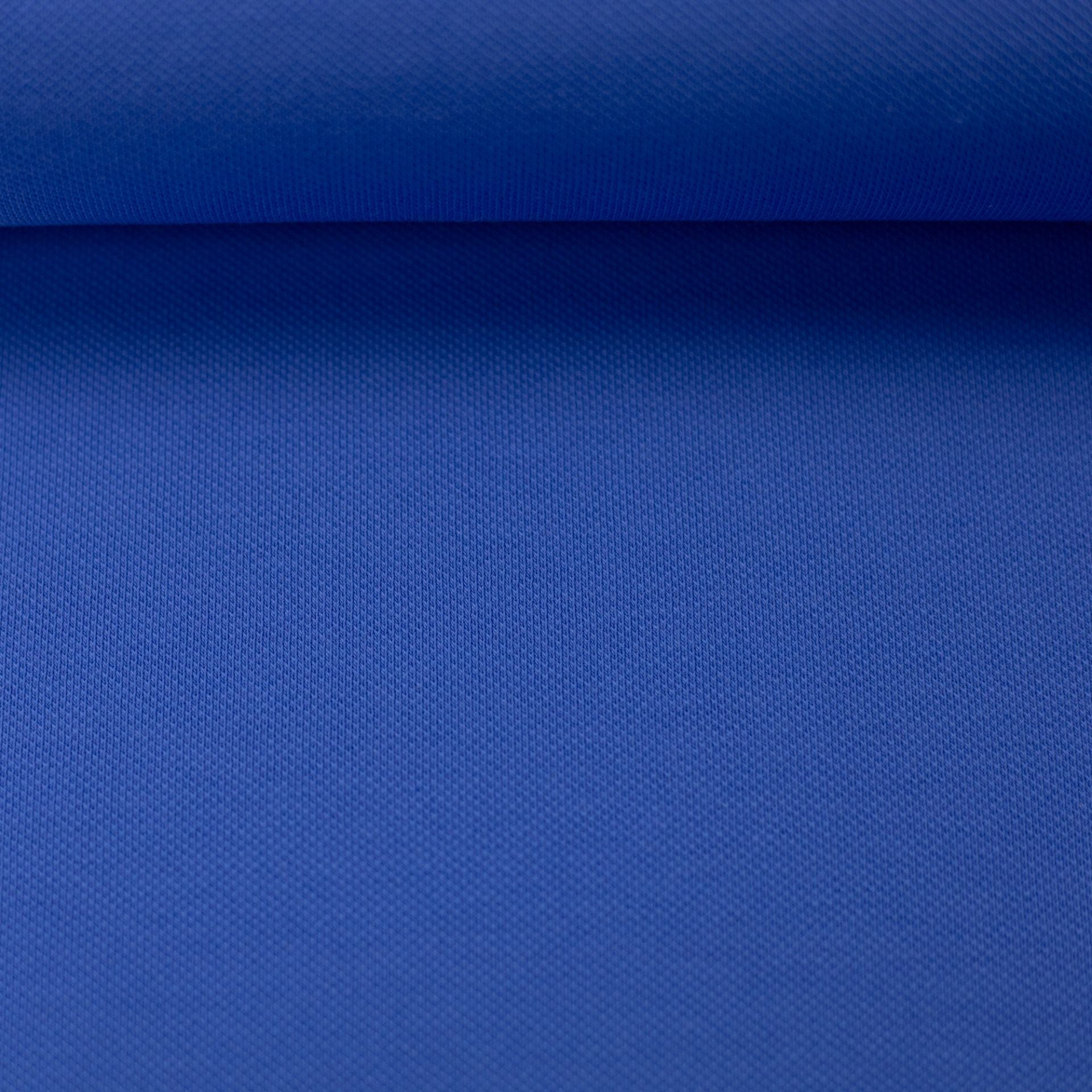 0,5m Ökotex Polojersey blau
