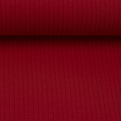 0,5m Ripp-Jersey &quot;SoftRib&quot; rot