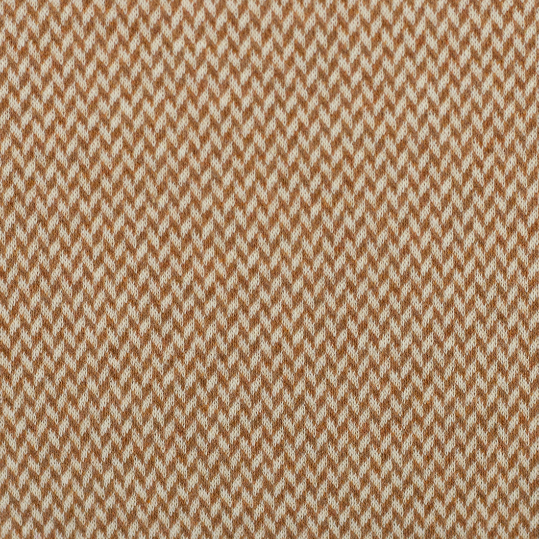 0,5m Jacquard-Jersey Chevron meliert ecru/hellbraun