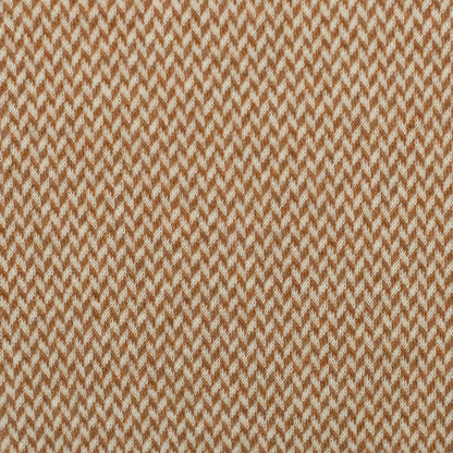 0,5m Jacquard-Jersey Chevron meliert ecru/hellbraun