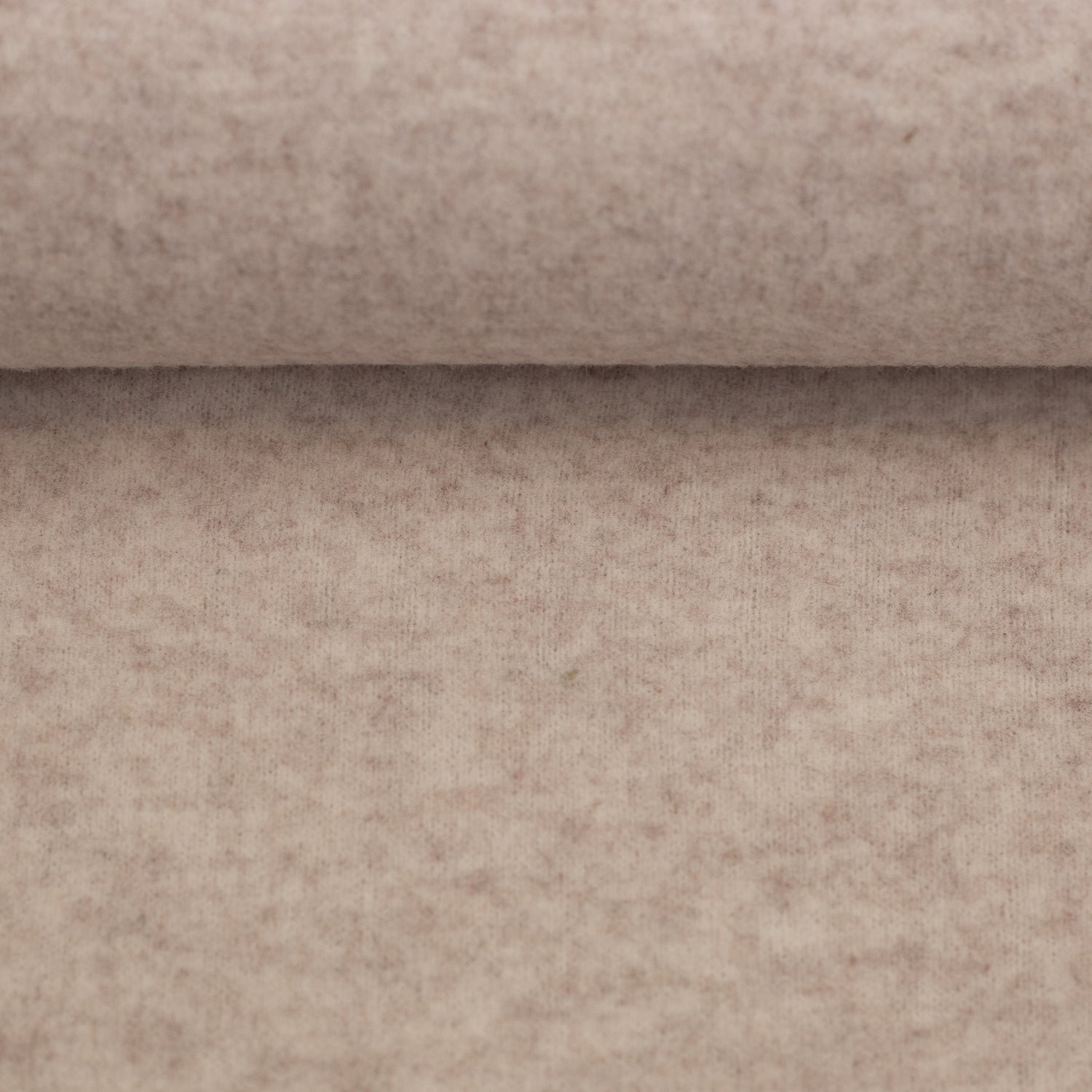 0,5m 90 cm Reststück Merino Fleece beige 1010