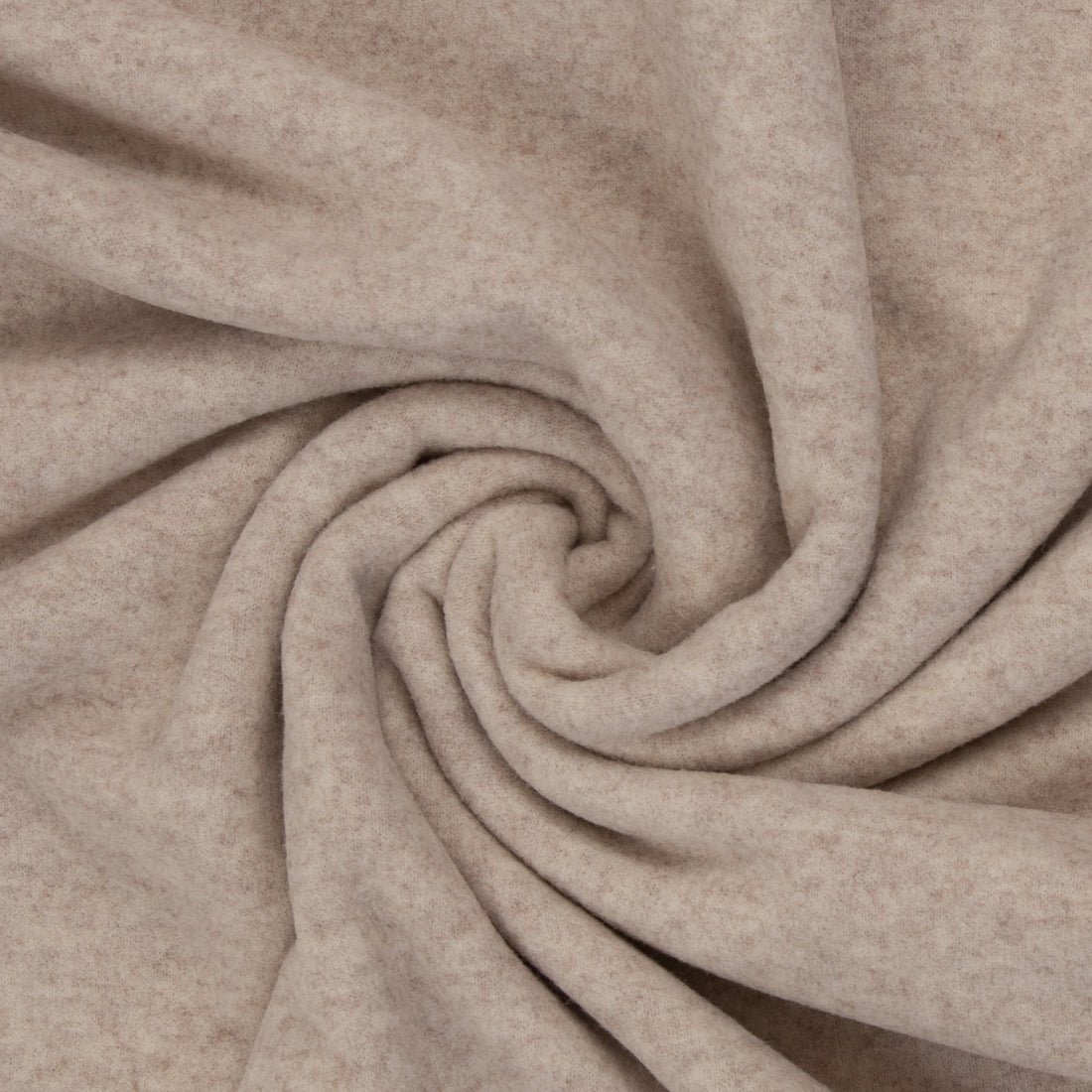 0,5m 90 cm Reststück Merino Fleece beige 1010