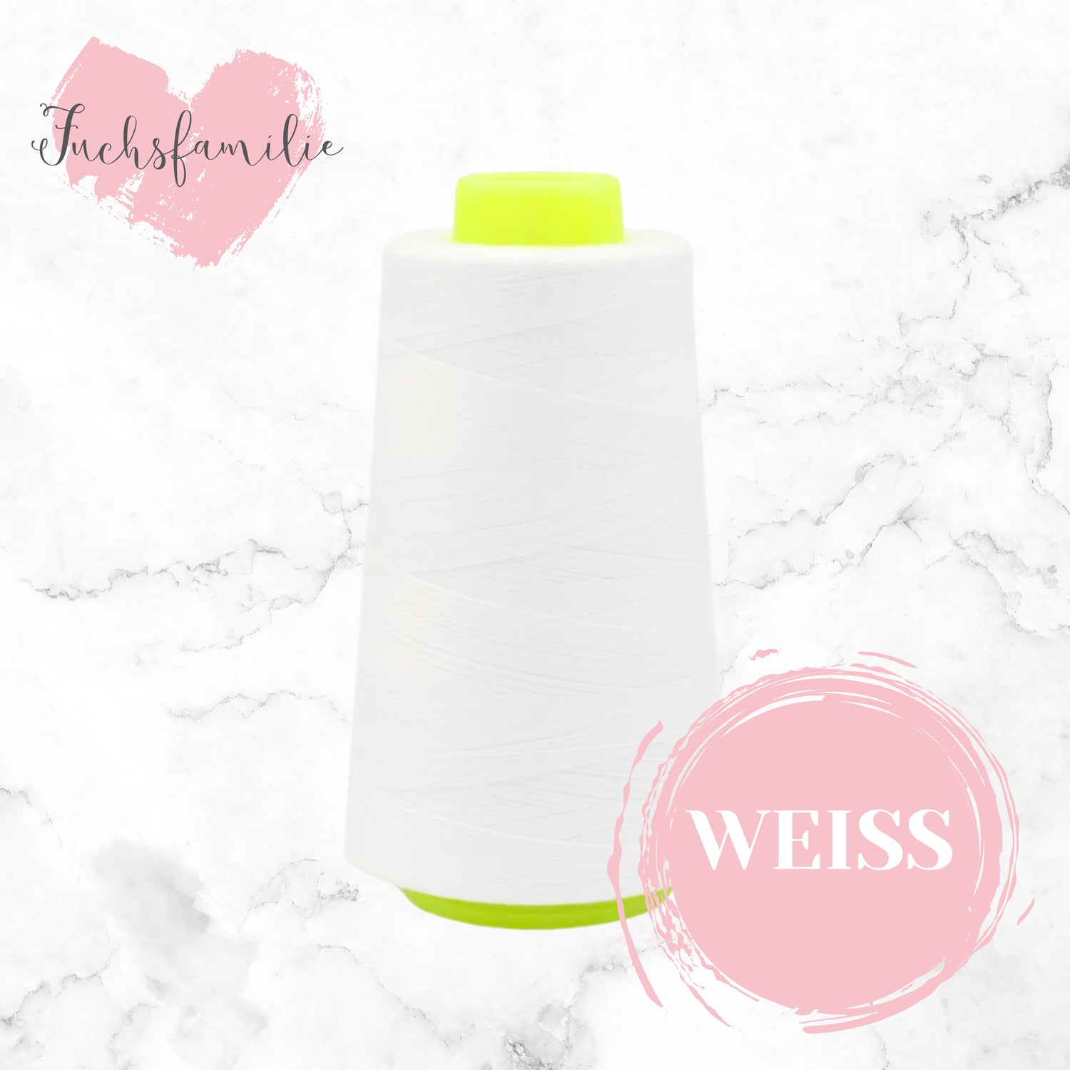 Overlock Garn Weiss 500