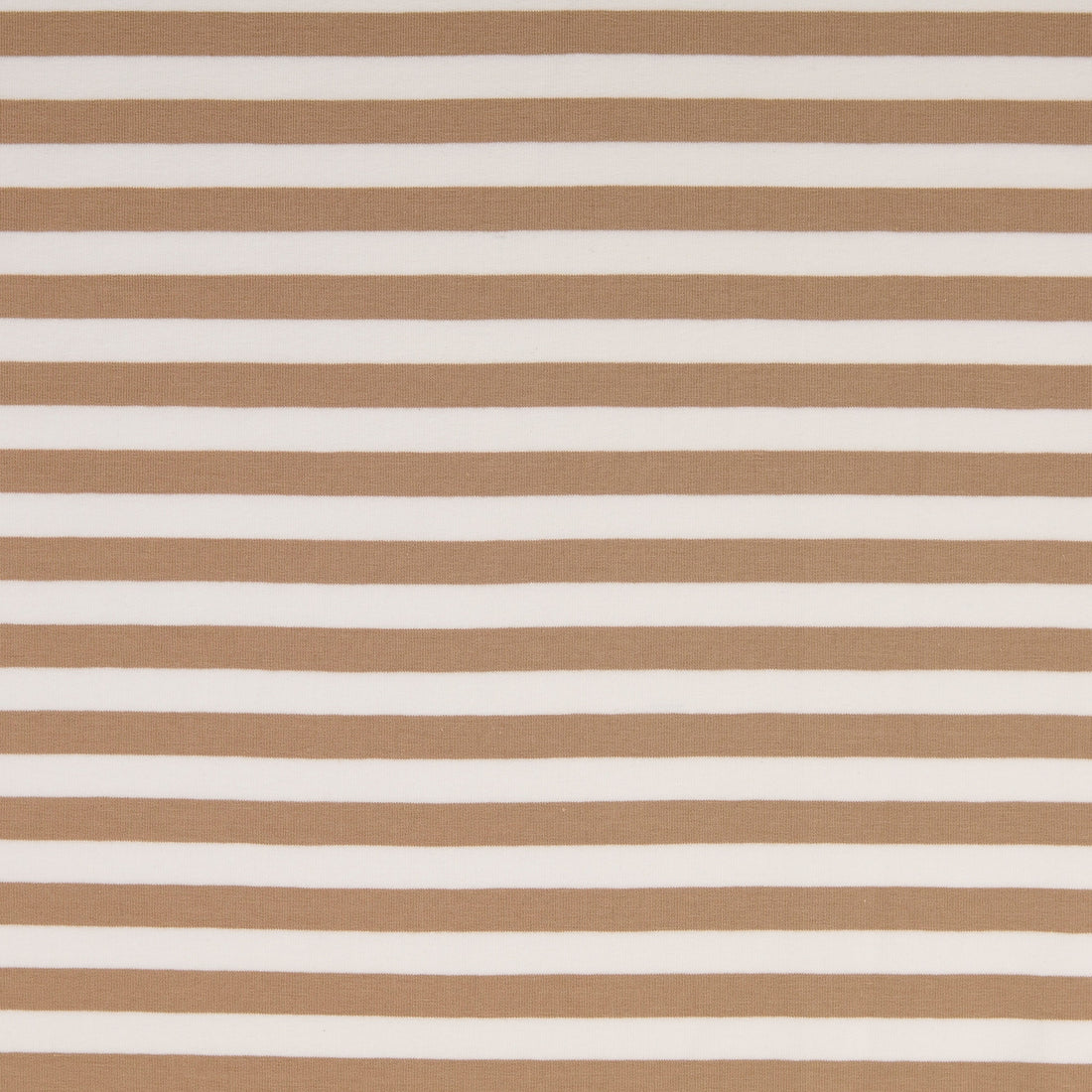 0,5m Sommersweat Stripes &quot;Mandy&quot; braun weiß