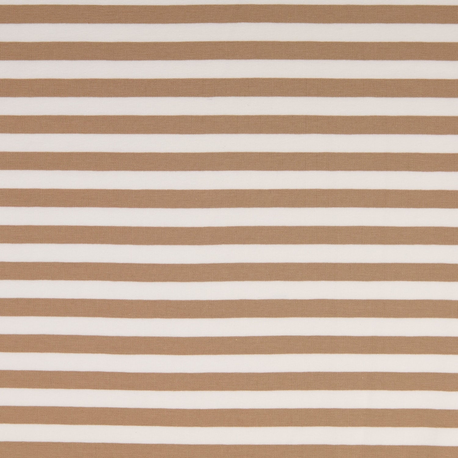 0,5m Sommersweat Stripes &quot;Mandy&quot; braun weiß