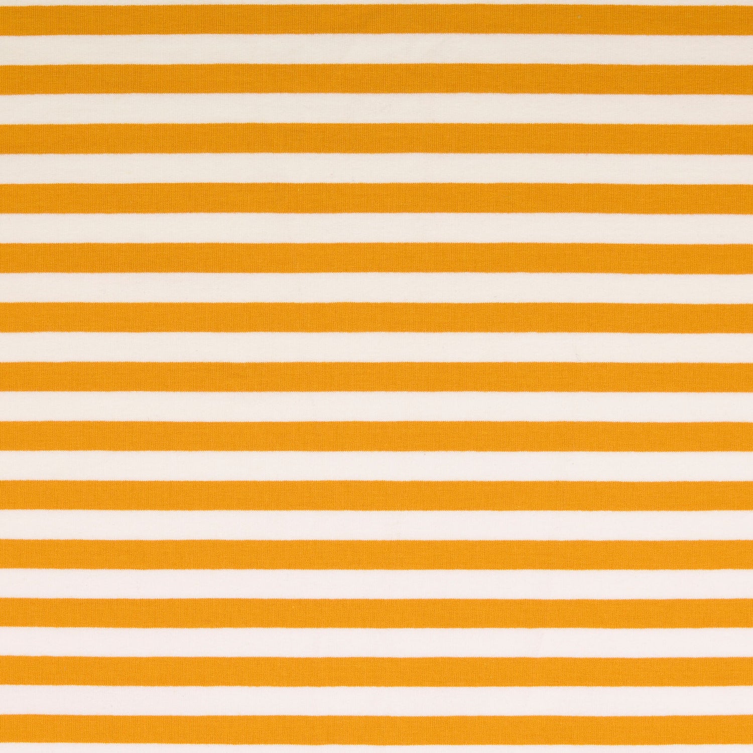 0,5m Sommersweat Stripes &quot;Mandy&quot; senf weiß