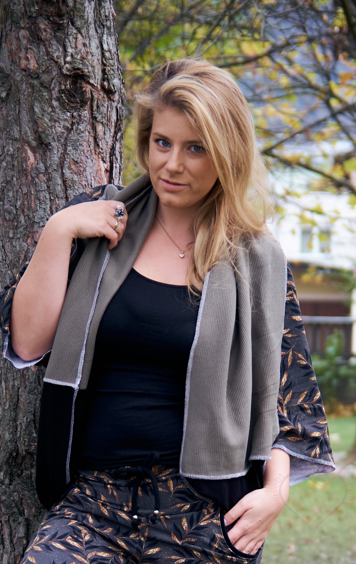 0,5m Ökotex 100 - Waffel-Jersey olive