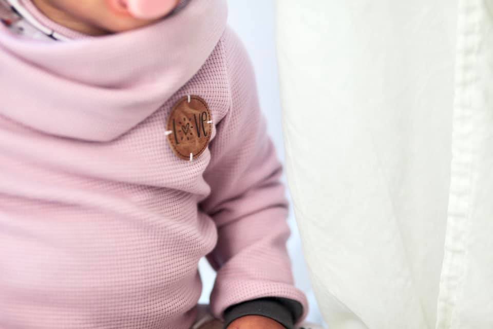 0,5m Ökotex 100 - Waffel-Jersey rose