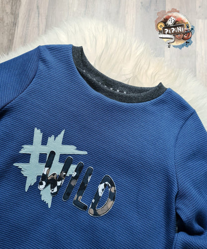 0,5m Ökotex 100 - Waffel-Jersey blue