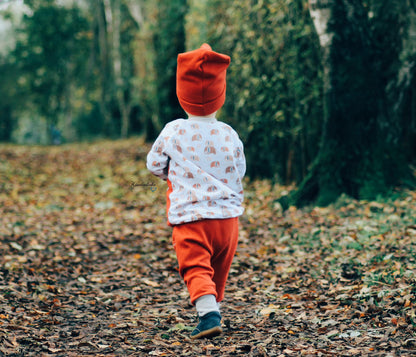 0,5m Ökotex 100 - Waffel-Jersey red pepper