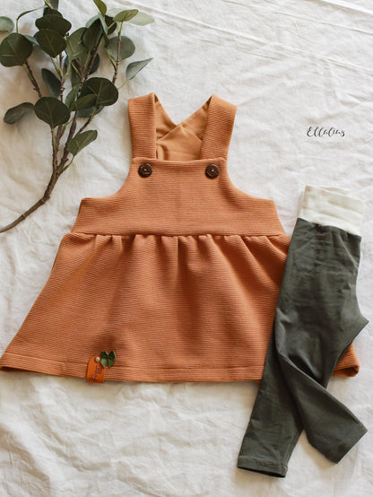 0,5m Ökotex 100 - Ripp-Jersey caramel