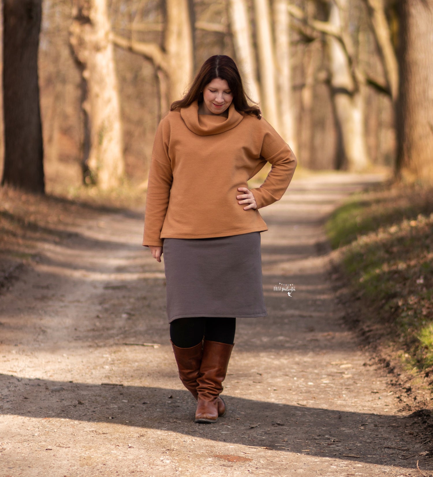 0,5m Ökotex 100 - Ripp-Jersey caramel