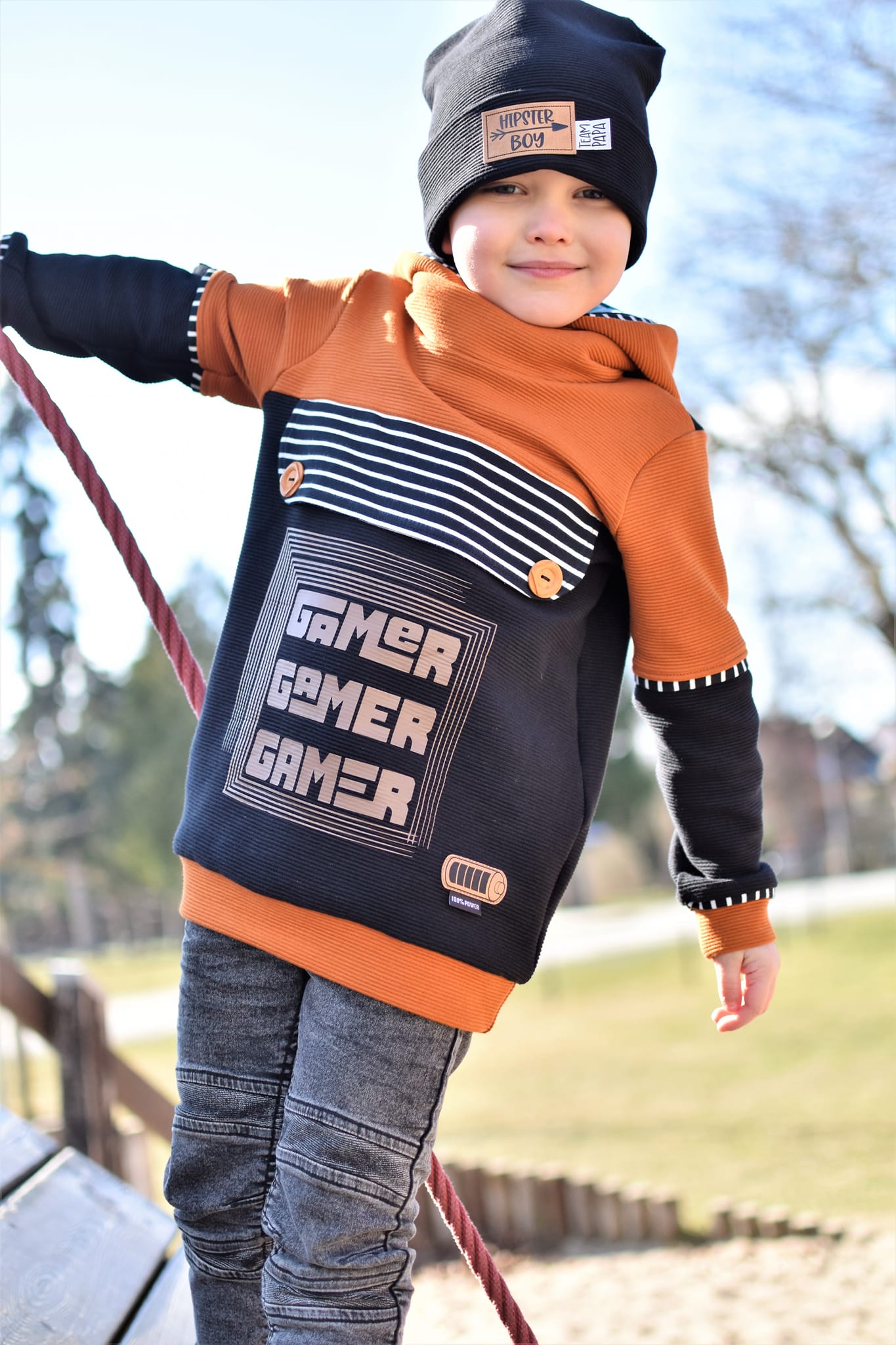 0,5m Ökotex 100 - Ripp-Jersey caramel