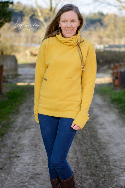 0,5m Ökotex 100 - Ripp-Jersey yellow