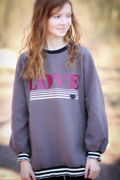 0,5m Ökotex 100 - Ripp-Jersey dusty brown