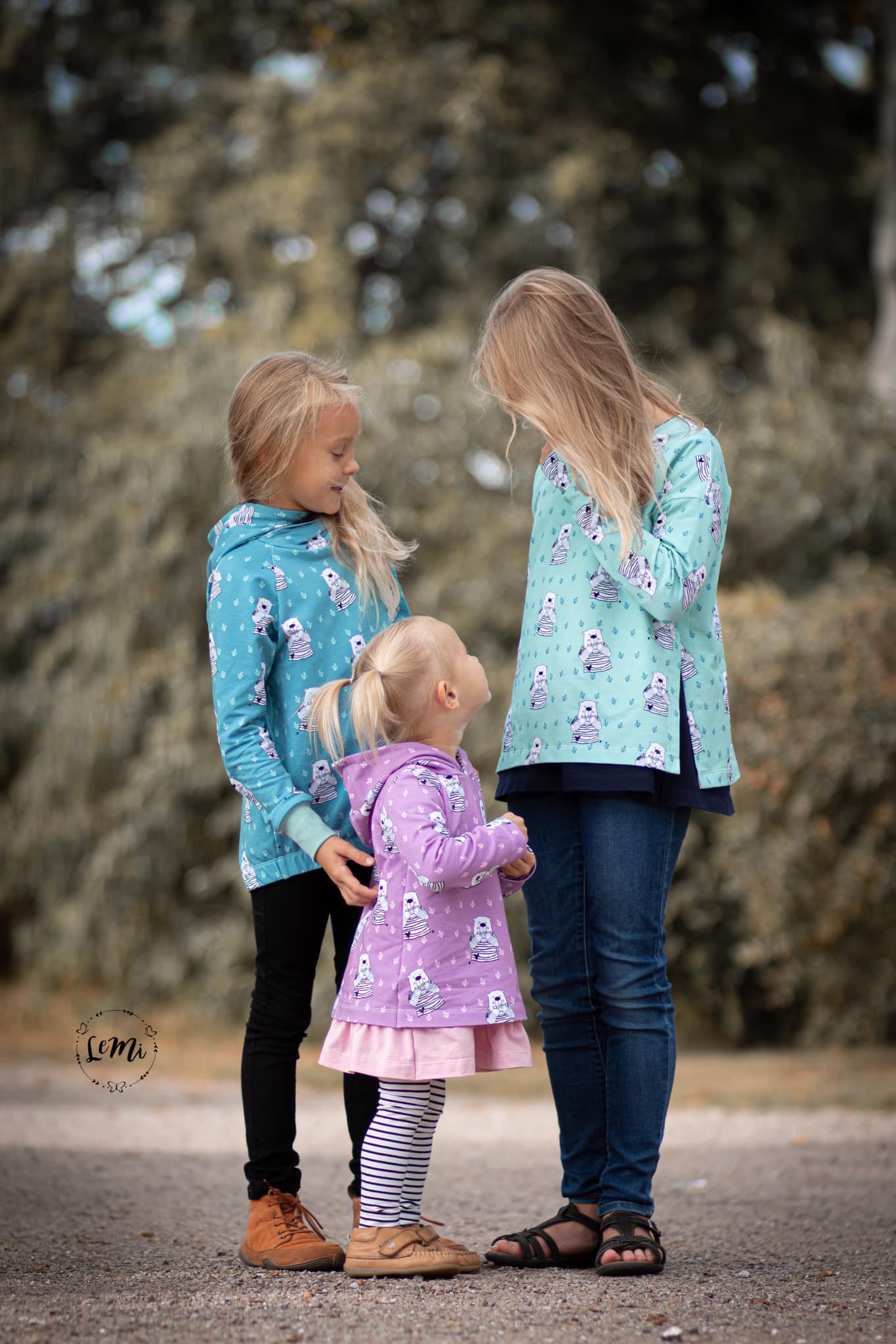 0,5m Bio-Sommersweat Zitronenbär mauve 