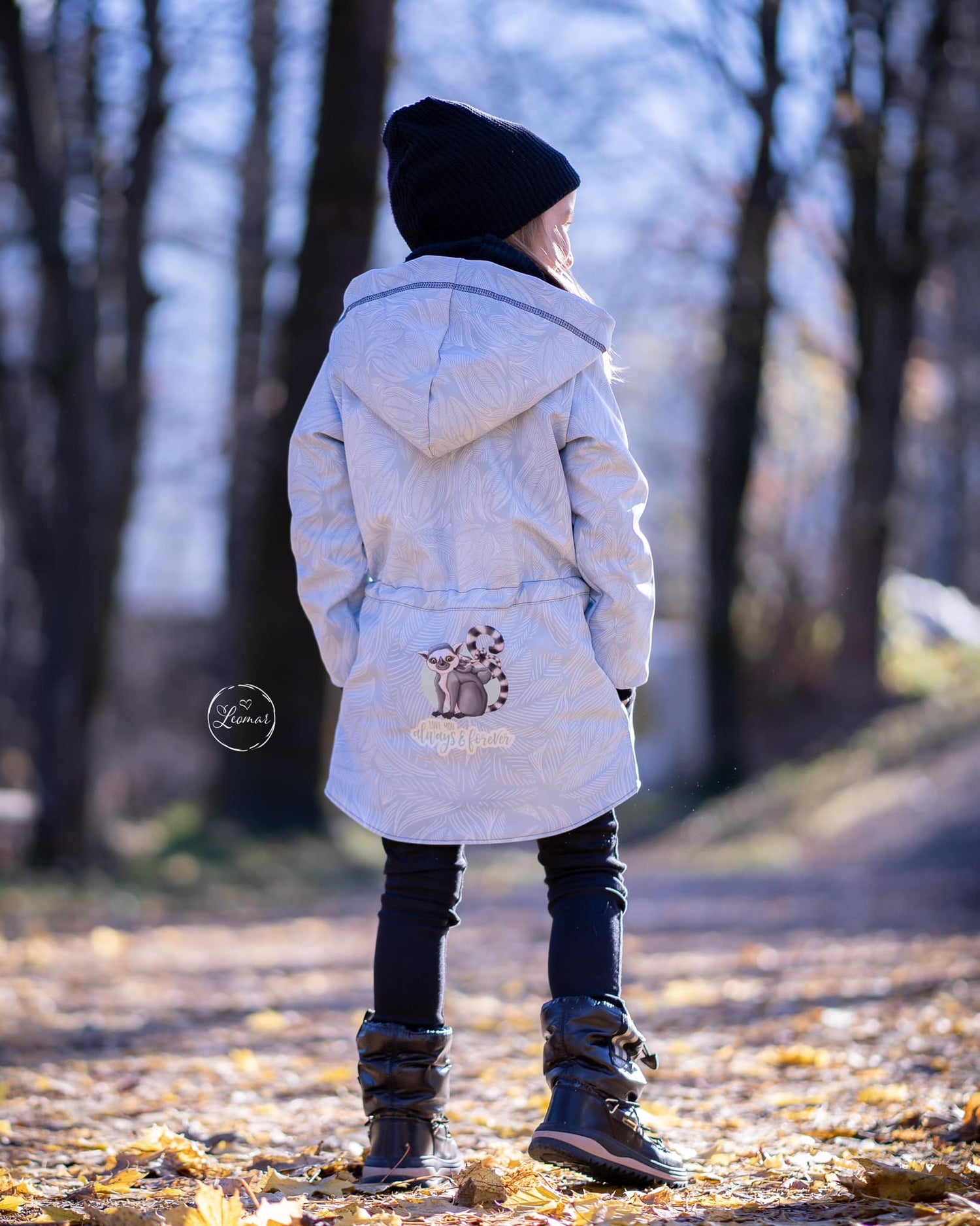 Softshell LemurenLIEBE taubenblau 