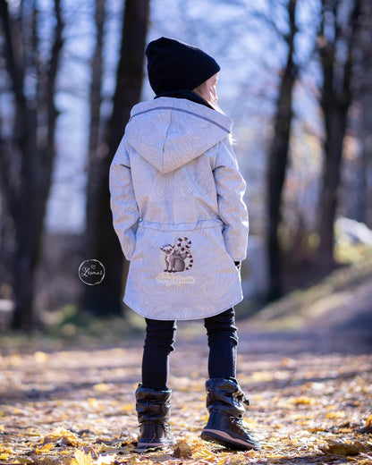 Softshell LemurenLIEBE taubenblau 