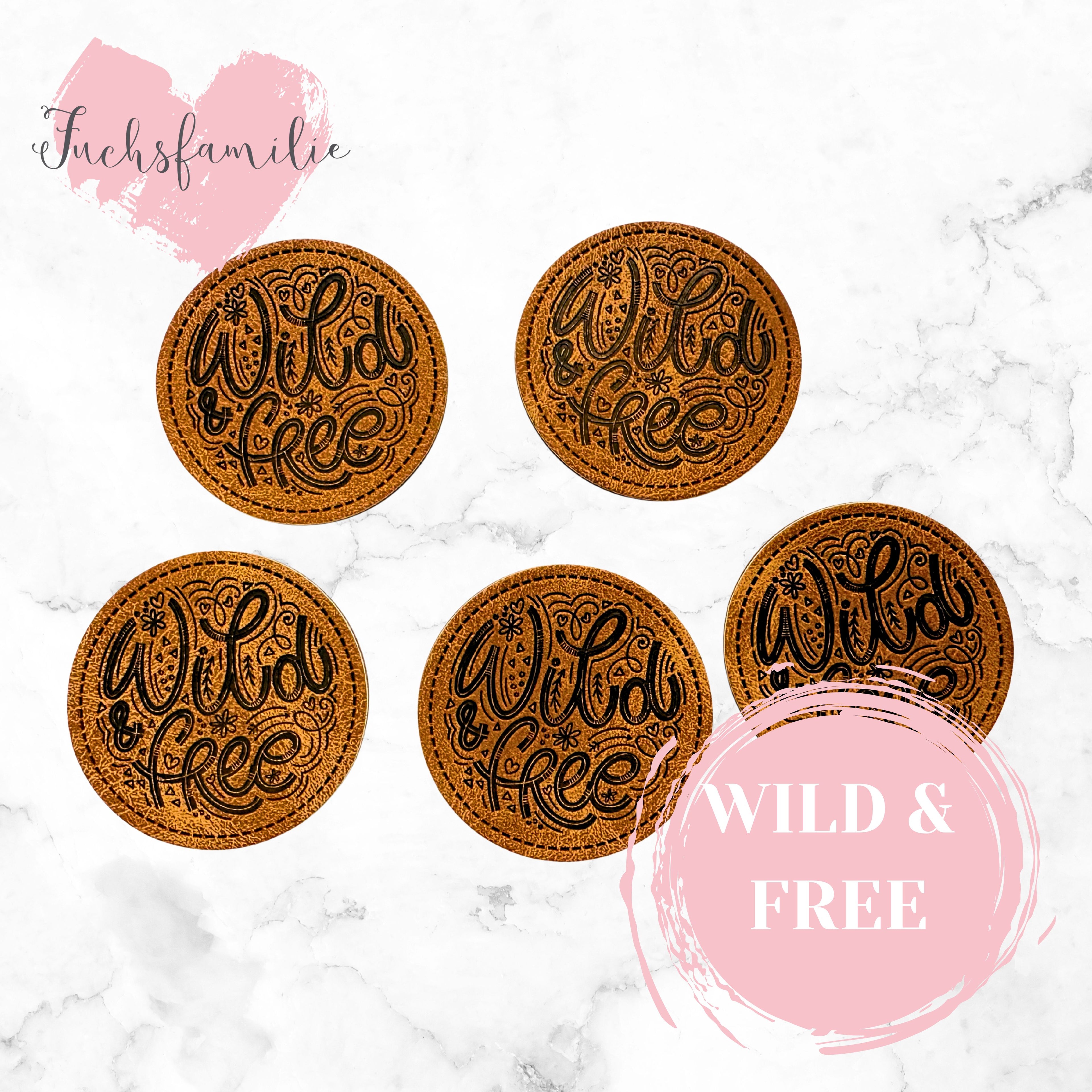 1 Tütchen Wild&amp;Free Labels (enthält 5 Labels)