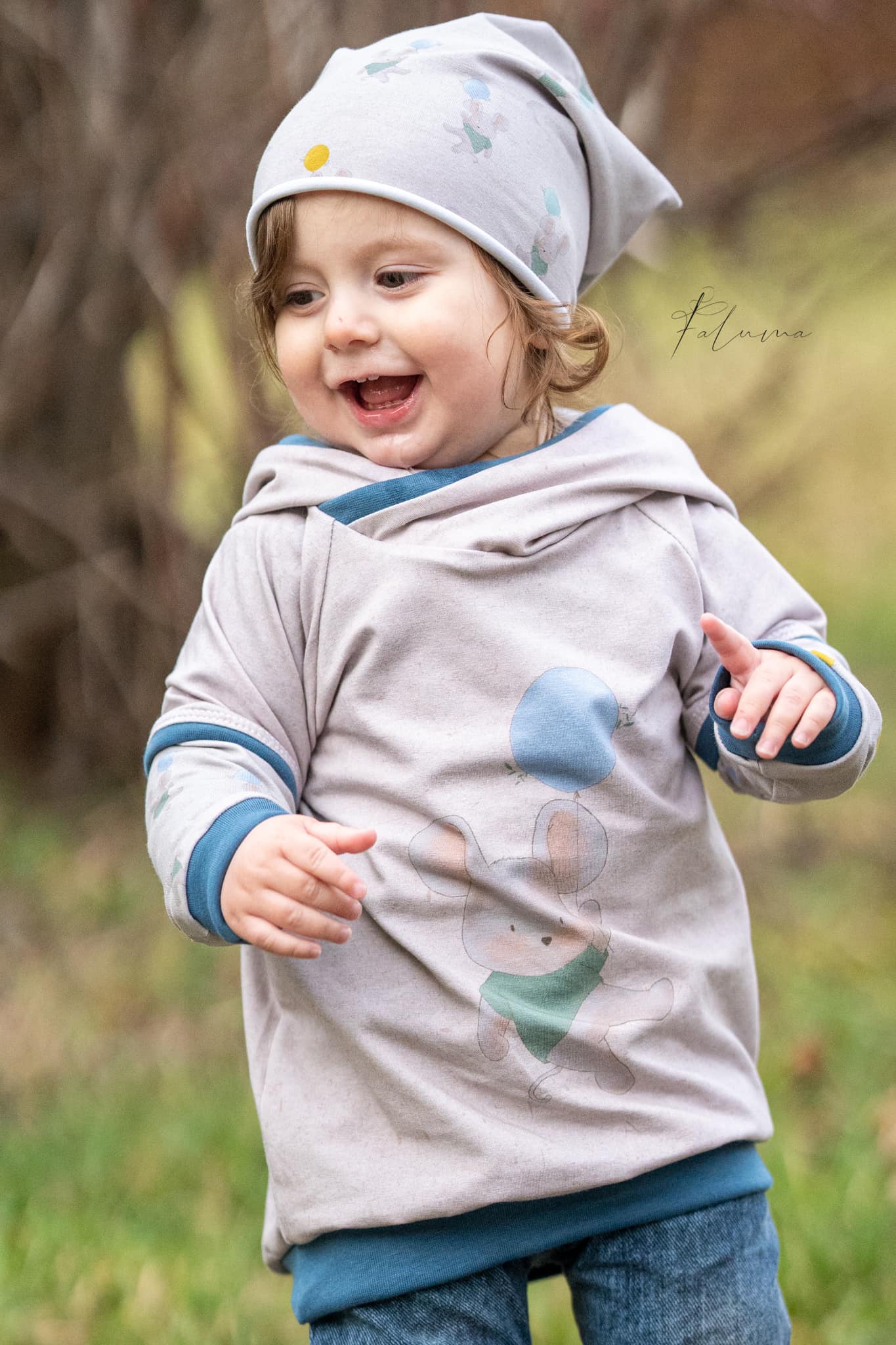 0,5m Bio-Jersey Kleine Maus mit T-Shirt Allover