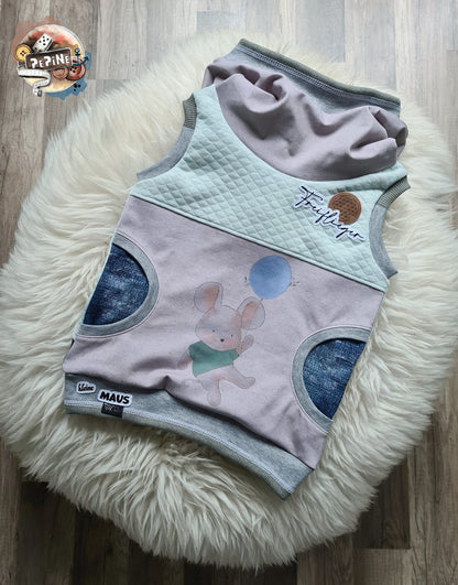 Bio-Jersey Kleine Maus mit T-Shirt – Rapport ca. 55-60 cm lang