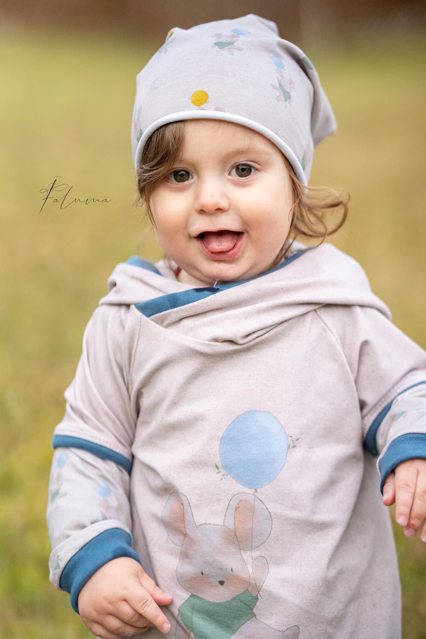 Bio-Jersey Kleine Maus mit T-Shirt – Rapport ca. 55-60 cm lang