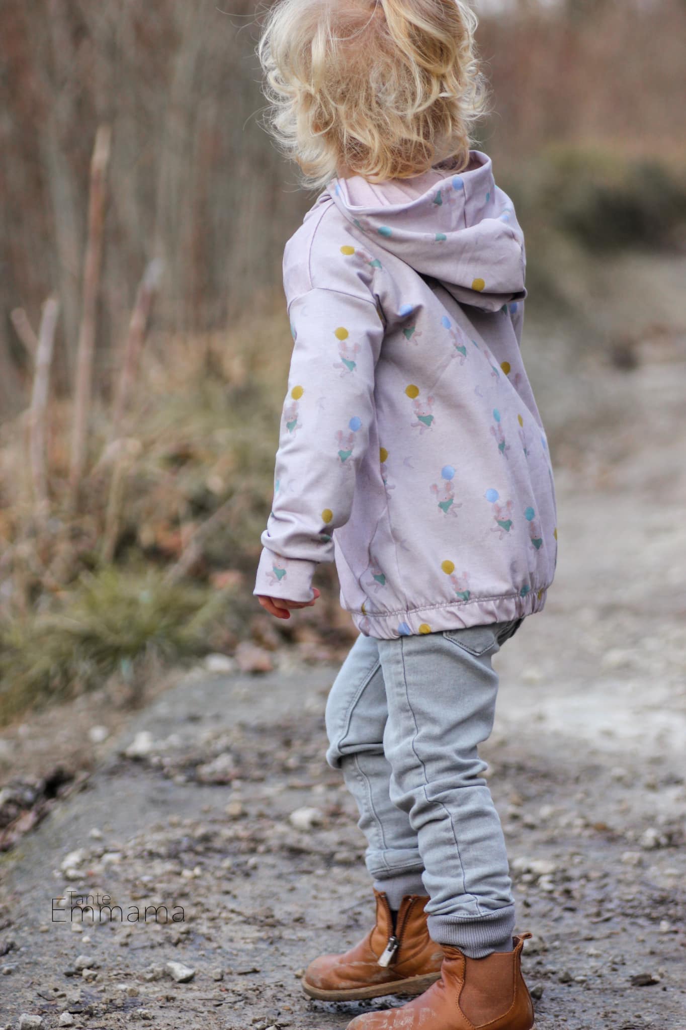 0,5m Bio-Jersey Kleine Maus mit T-Shirt Allover