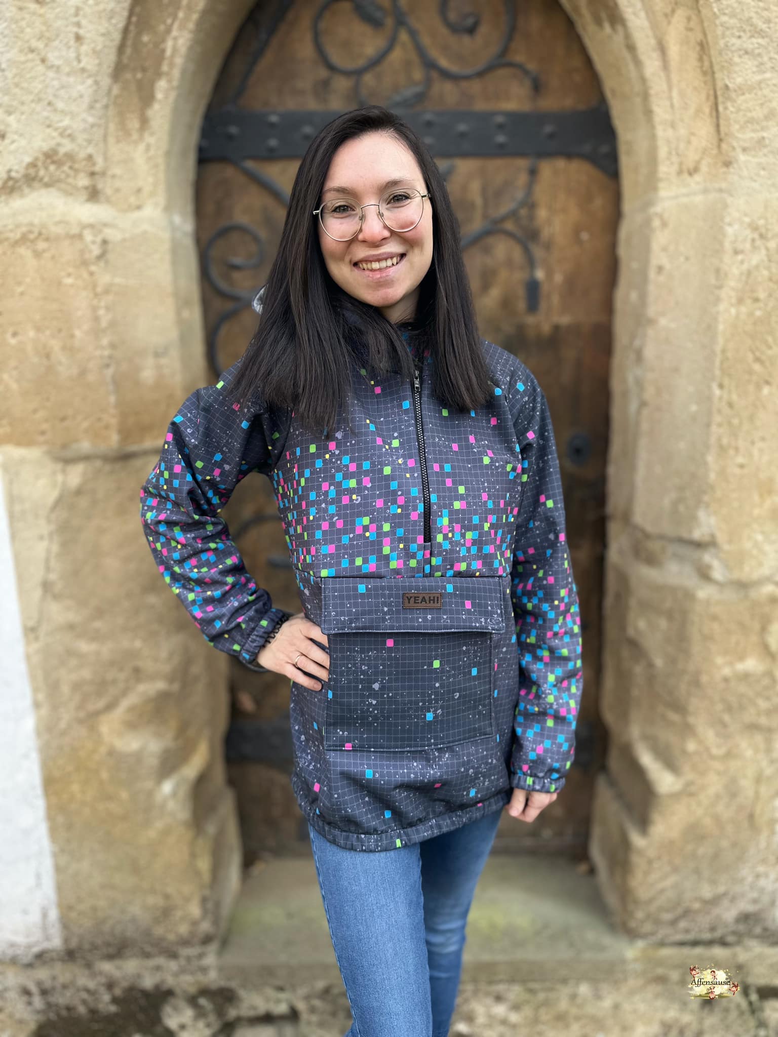 Softshell Game on neonbunt - Rapport ca. 85-90cm lang