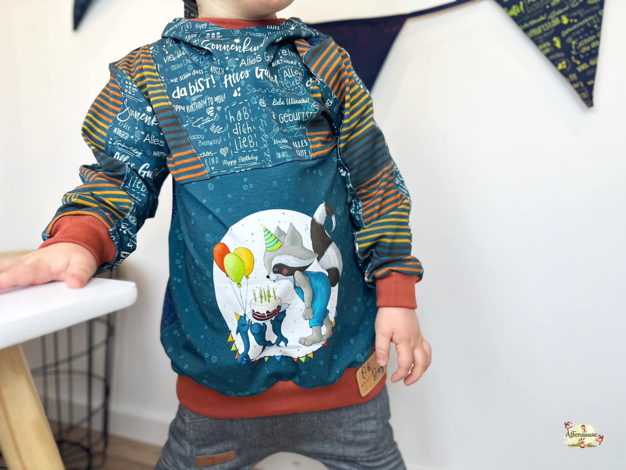 Bio-Jersey Charlie "Geburtstag" dunkelpetrol 