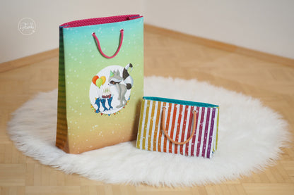 Bio-Jersey Charlie "Geburtstag" rainbow pastell 
