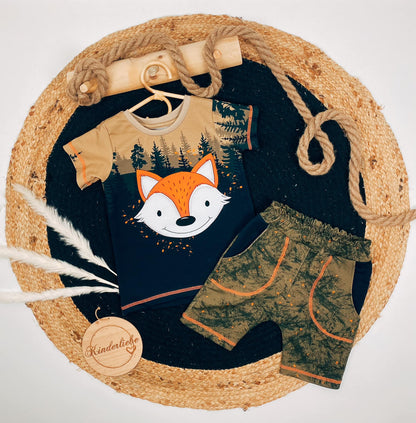 Bio-Sommersweat Limited Edition Waldfreunde Schlaufuchs braun - Rapport ca. 60-65cm lang